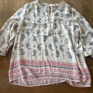 Lucy & Laurel Boho Pheasant Blouse